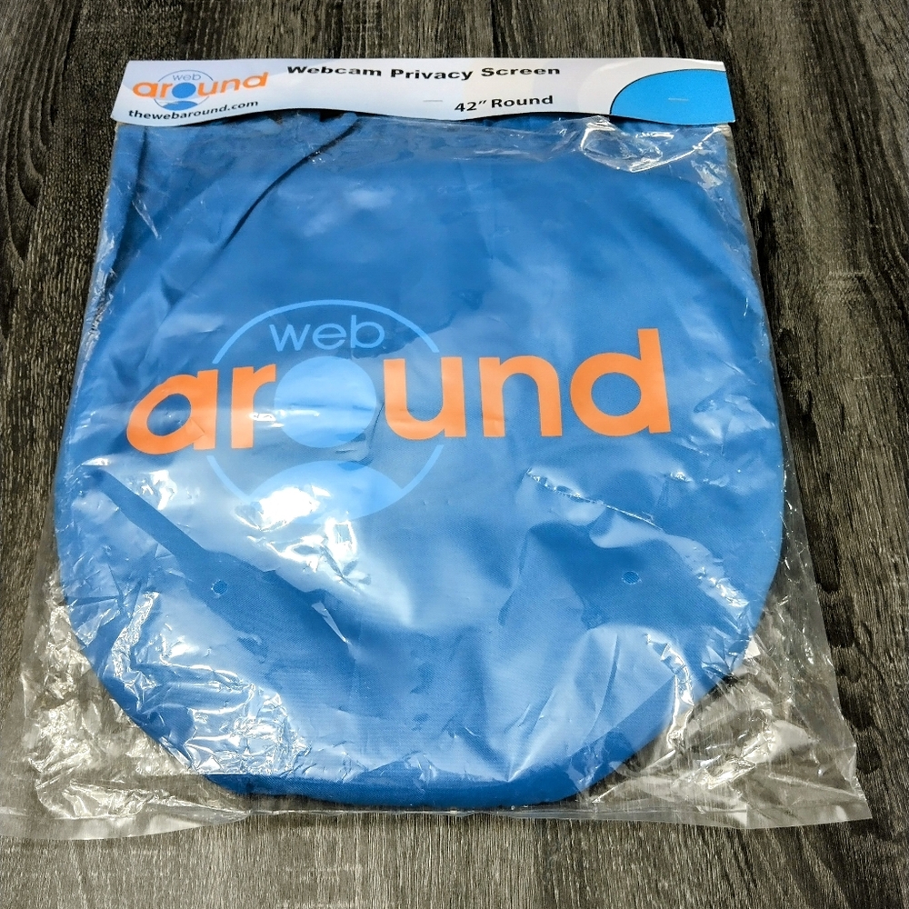 Webaround portable web cam privacy screen 42" blue green screen
